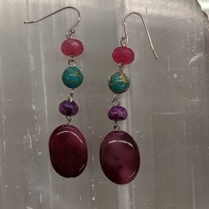 Silver earrings